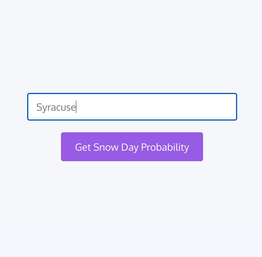 Snow Day Calculator | Snow Day Predictor